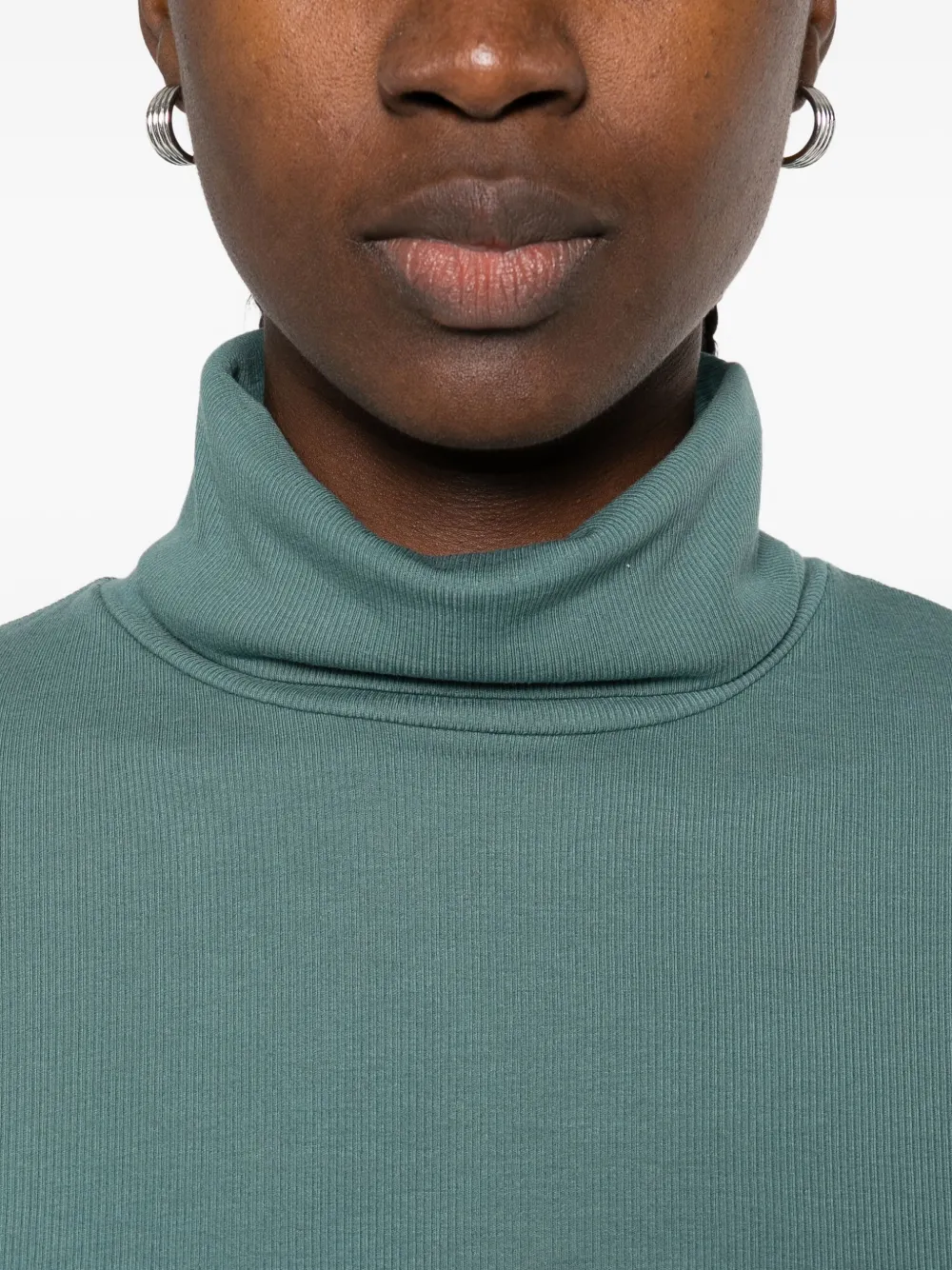 Marc O'Polo Top met col en lange mouwen Groen