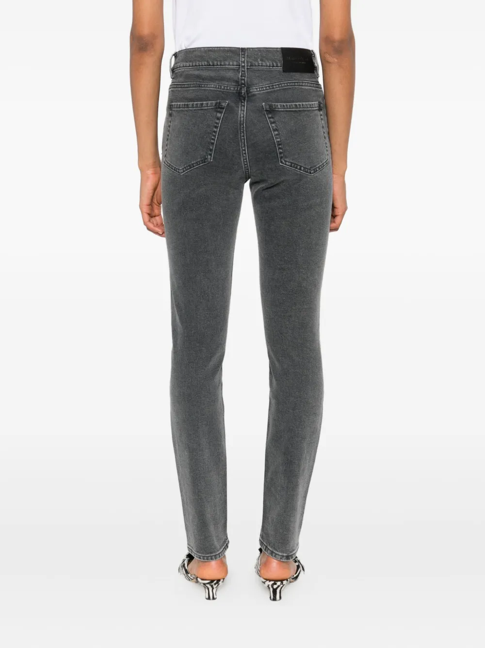 Marc O'Polo High waist skinny jeans Grijs