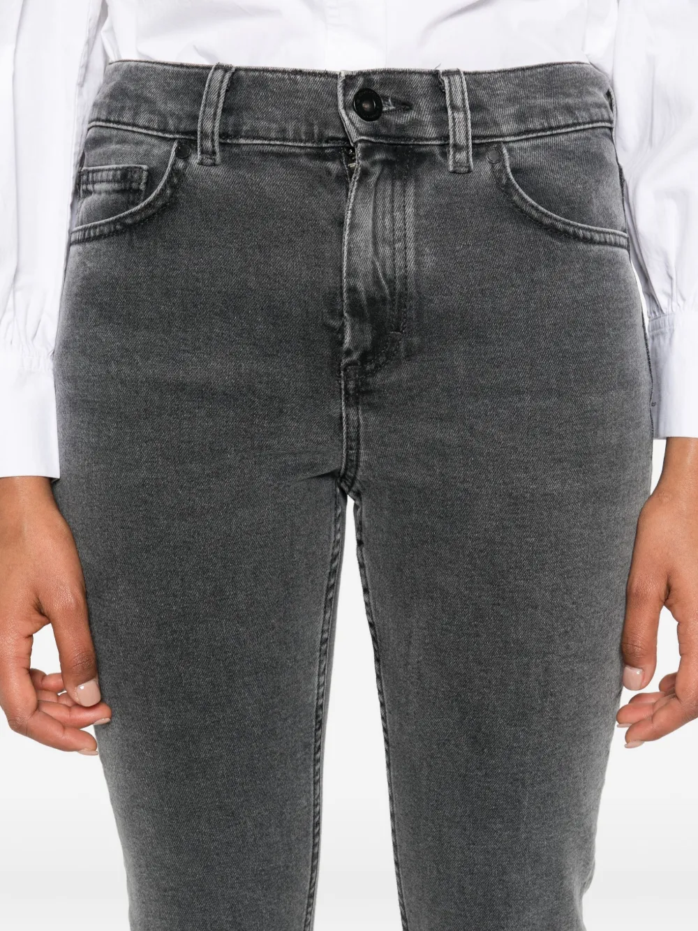 Marc O'Polo High waist skinny jeans Grijs