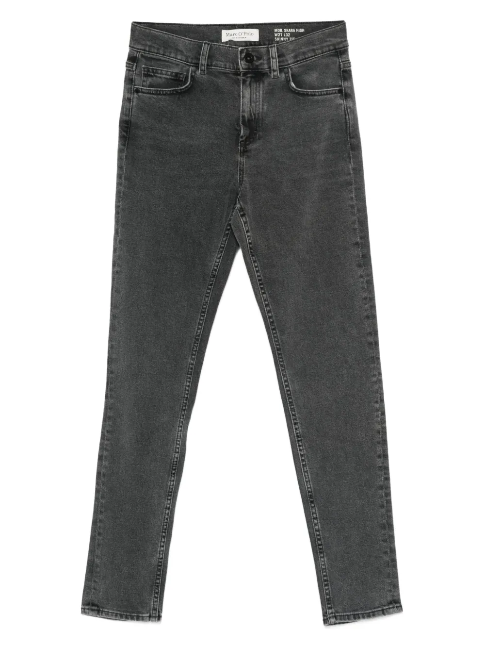 Marc O'Polo High waist skinny jeans Grijs