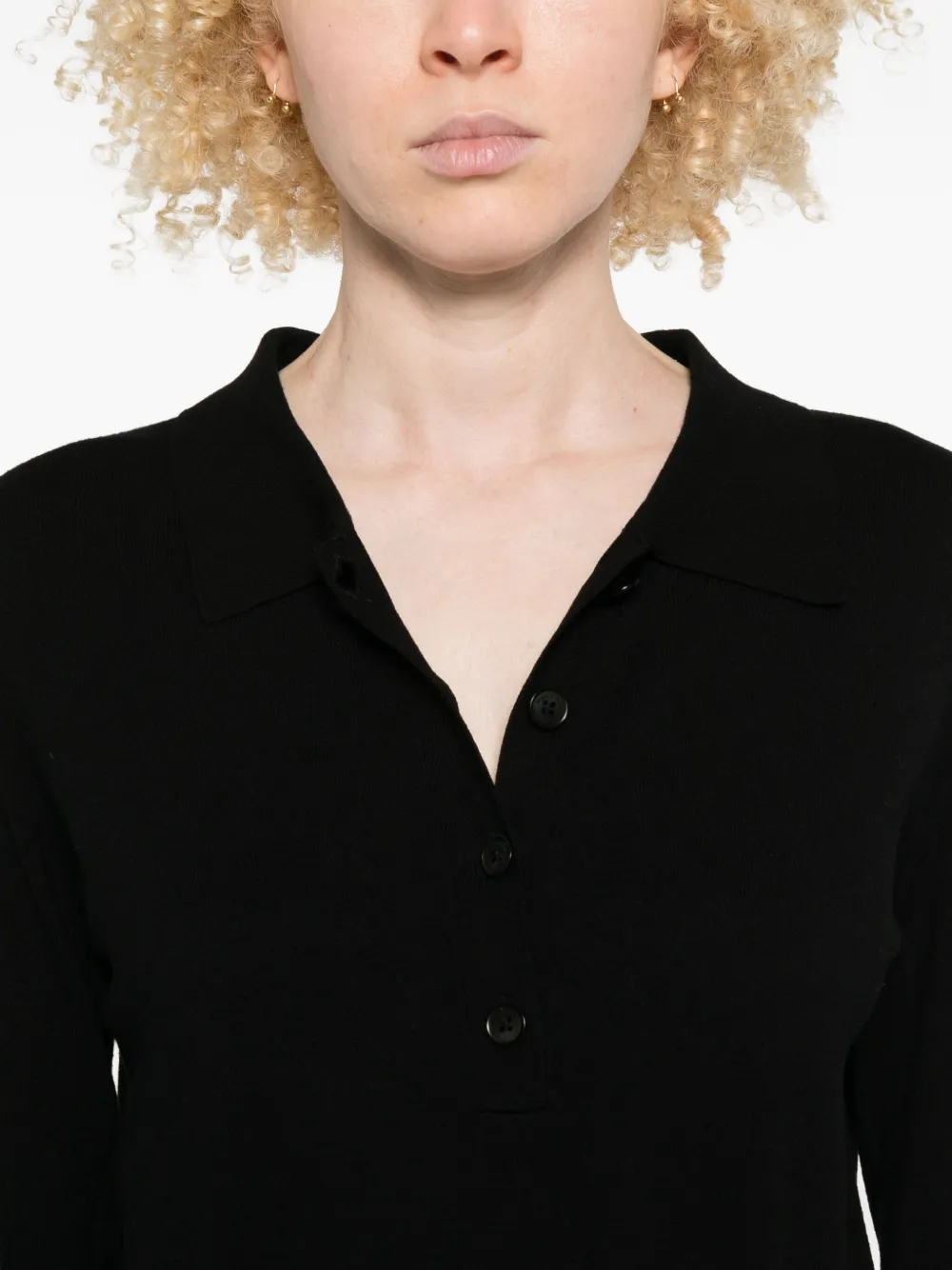 Marc O'Polo Jurk met cropped mouwen Zwart