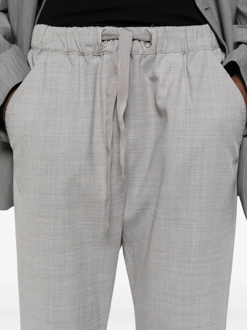 Marc O'polo Drawstring-waist Trousers In Gray