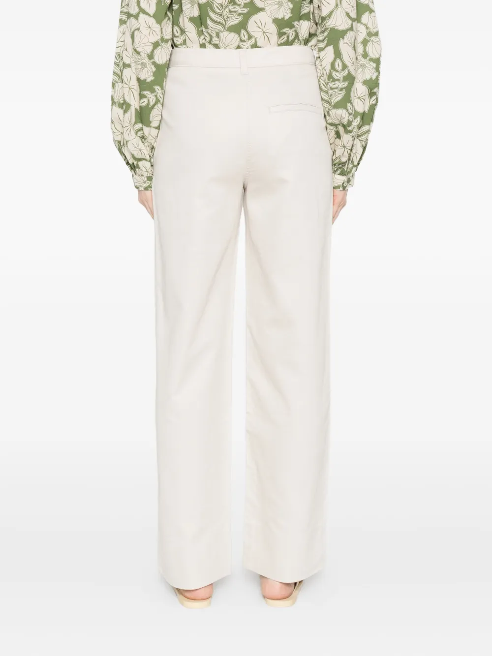 Marc O'polo Buttoned Pocket Trousers In White