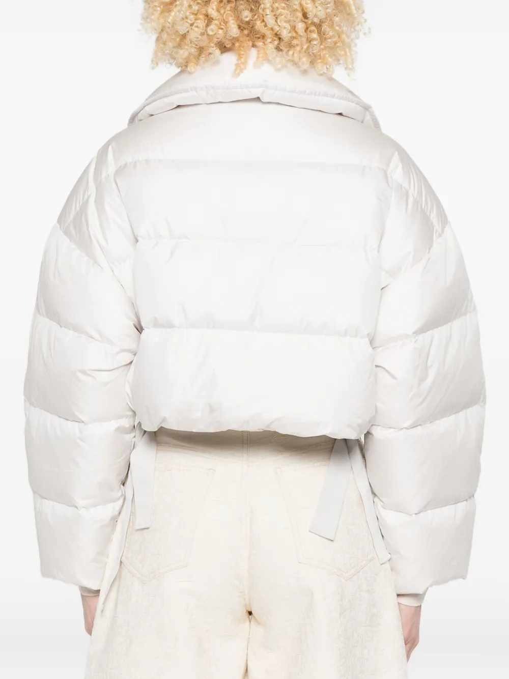 Marc O'polo Drawstrings-hem Padded Jacket In White