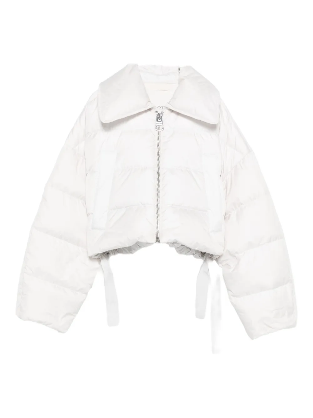Marc O'polo Drawstrings-hem Padded Jacket In White