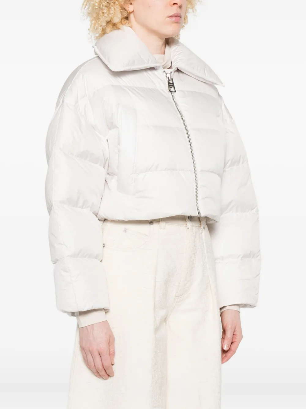 Marc O'polo Drawstrings-hem Padded Jacket In White
