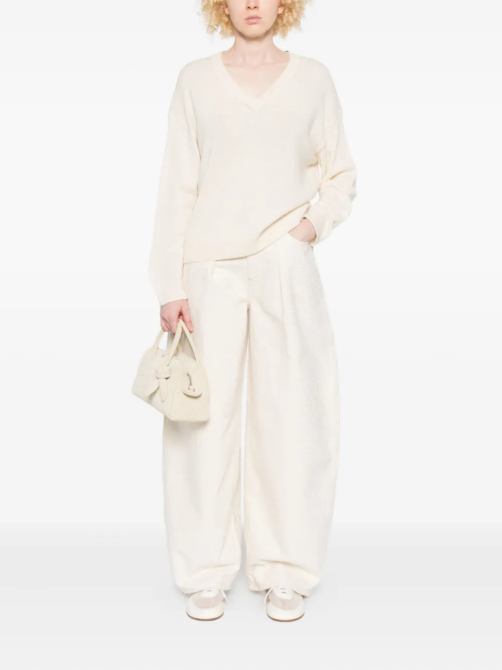 Marc O'polo V-neck Sweater In Neutral