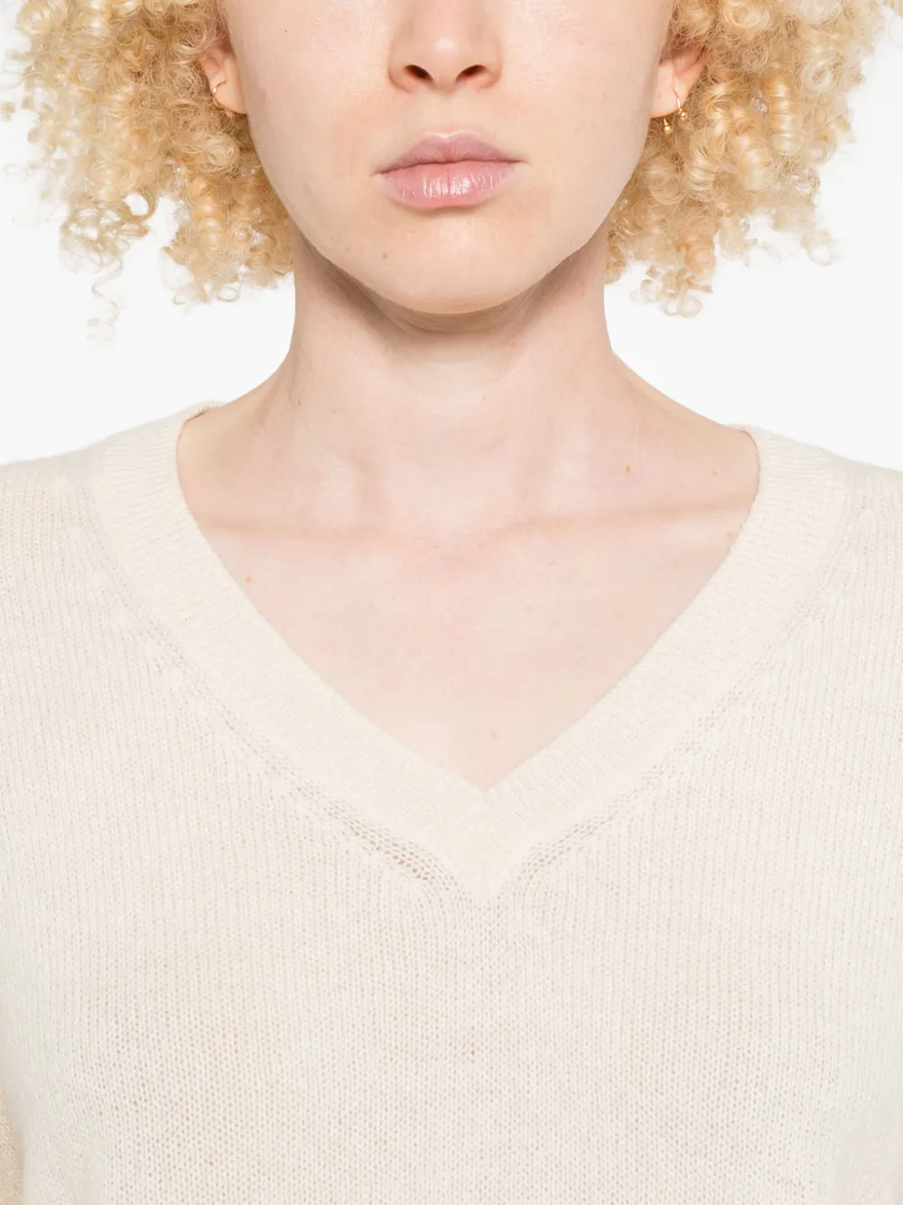 Marc O'polo V-neck Sweater In Neutral