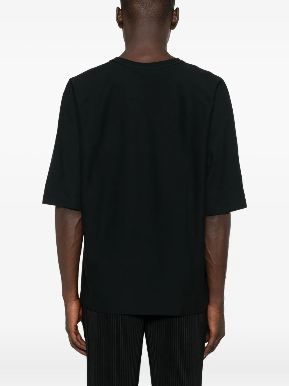 Homme Plissé Issey Miyake T-shirt met korte mouwen Zwart