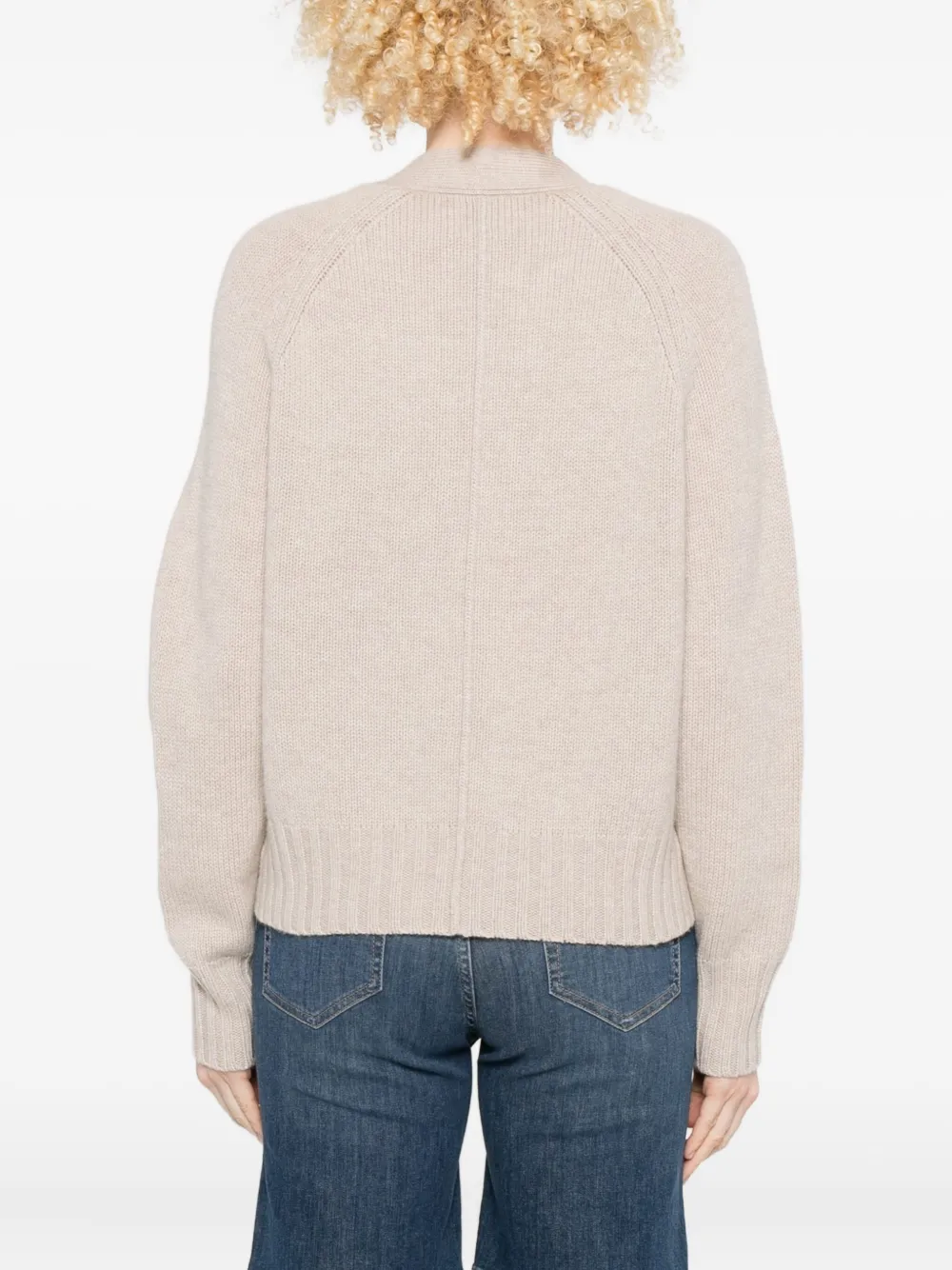 Allude Buttoned Patch-pocket Cardigan In Neutral