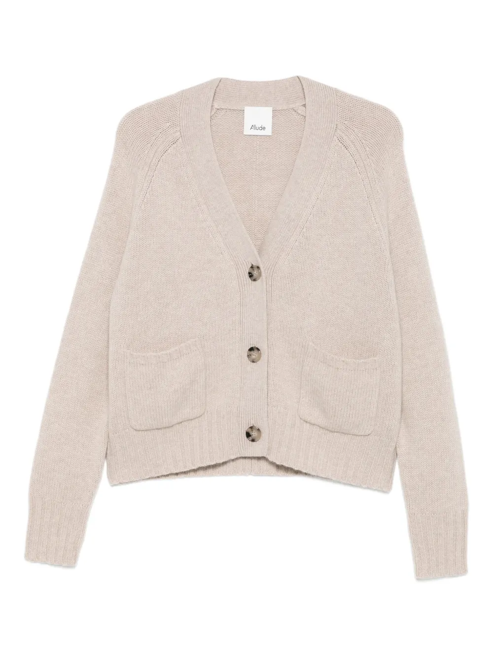 Allude buttoned patch-pocket cardigan | Neutrals | Image 1