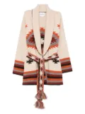 kujten geometric-pattern cashmere cardigan - Neutrals