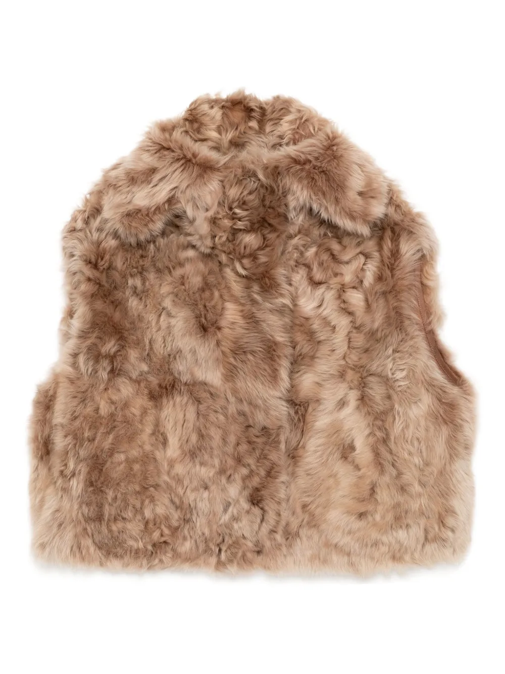 Yves Salomon hooded shearling jacket | Brown | Image 1