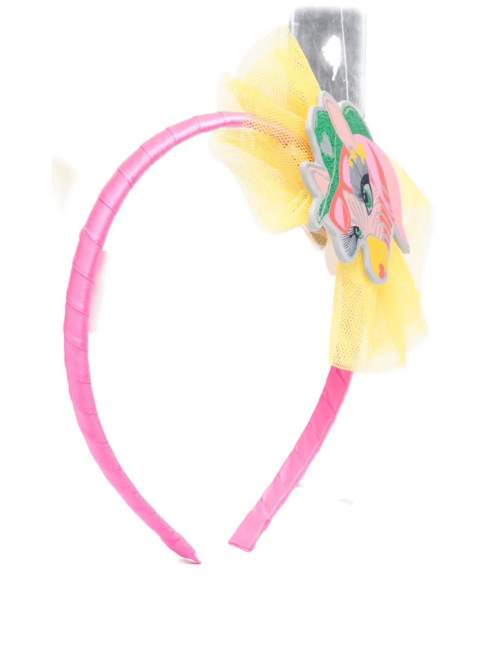 Billieblush zebra-design tulle headband Roze