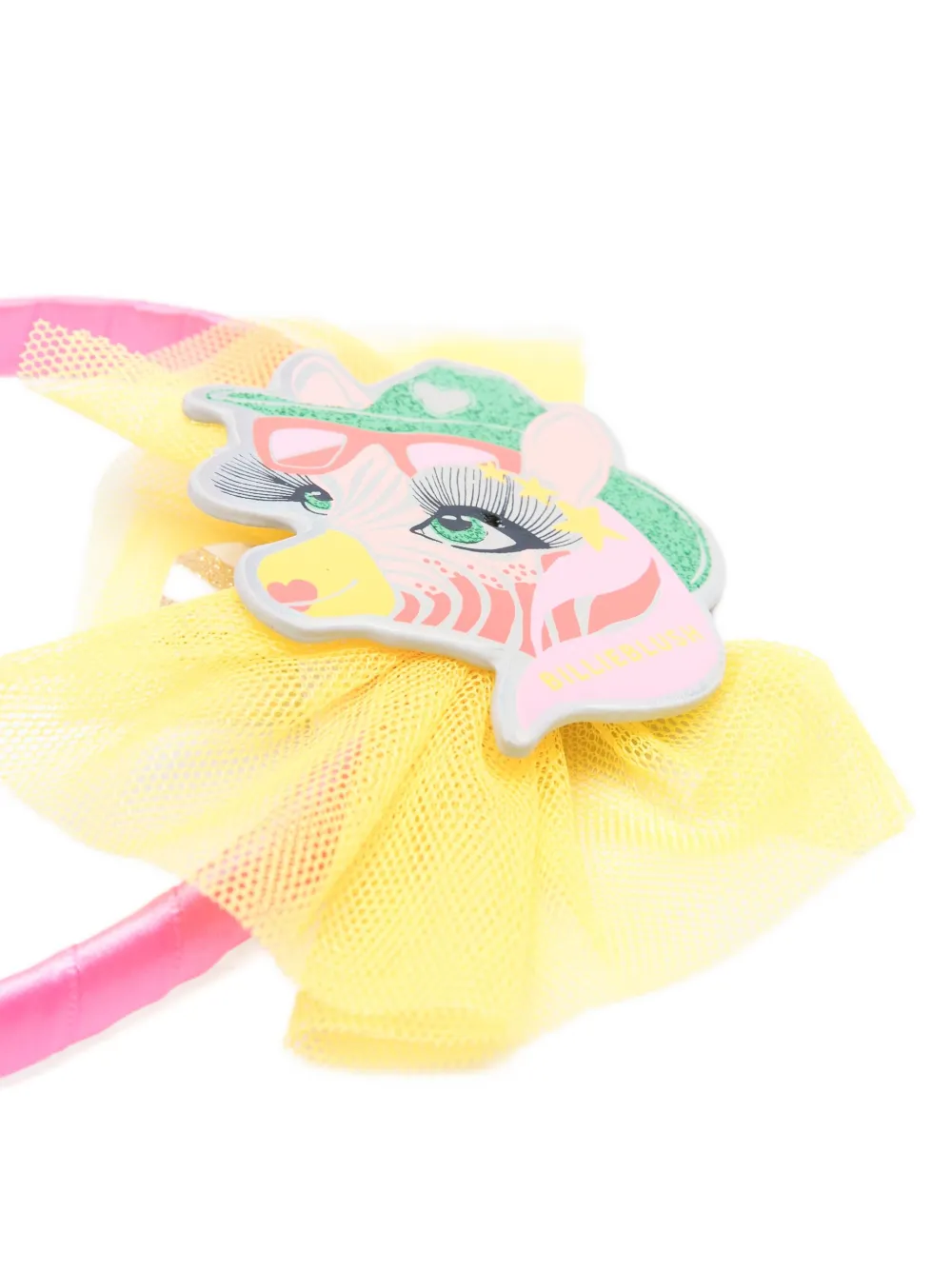 Billieblush zebra-design tulle headband Roze