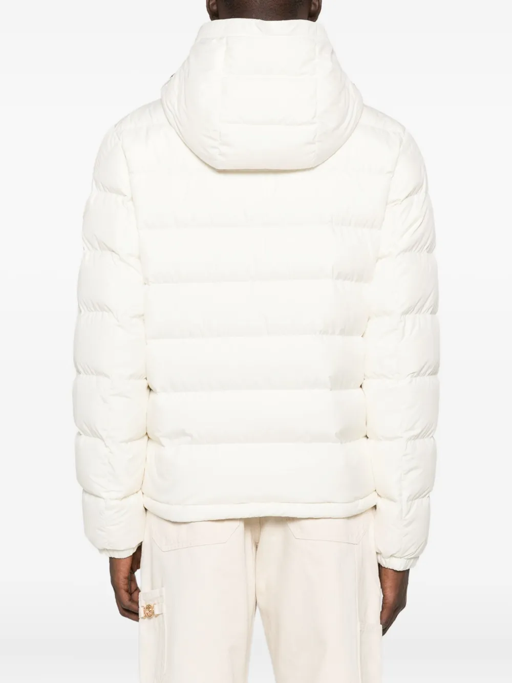 Moncler Gevoerd jack met capuchon Beige