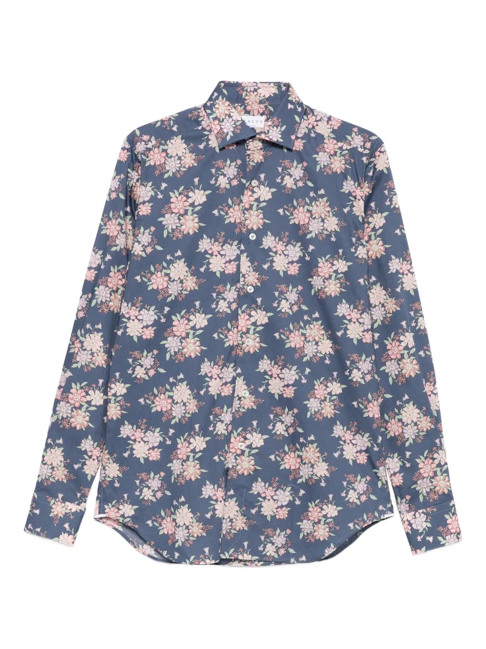 Xacus floral-print shirt | Blue | Image 1