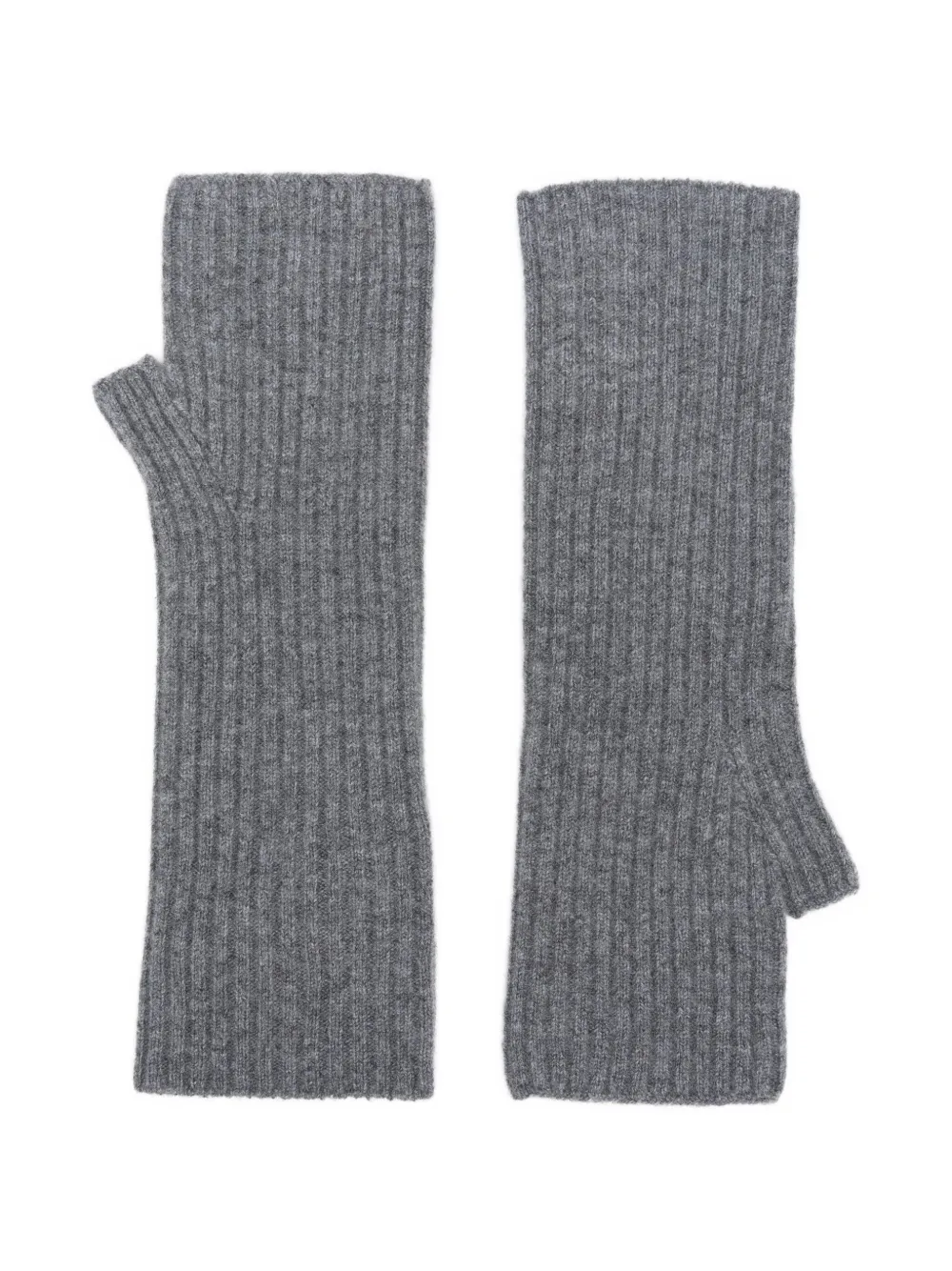 Kujten ribbed fingerless gloves - Grijs