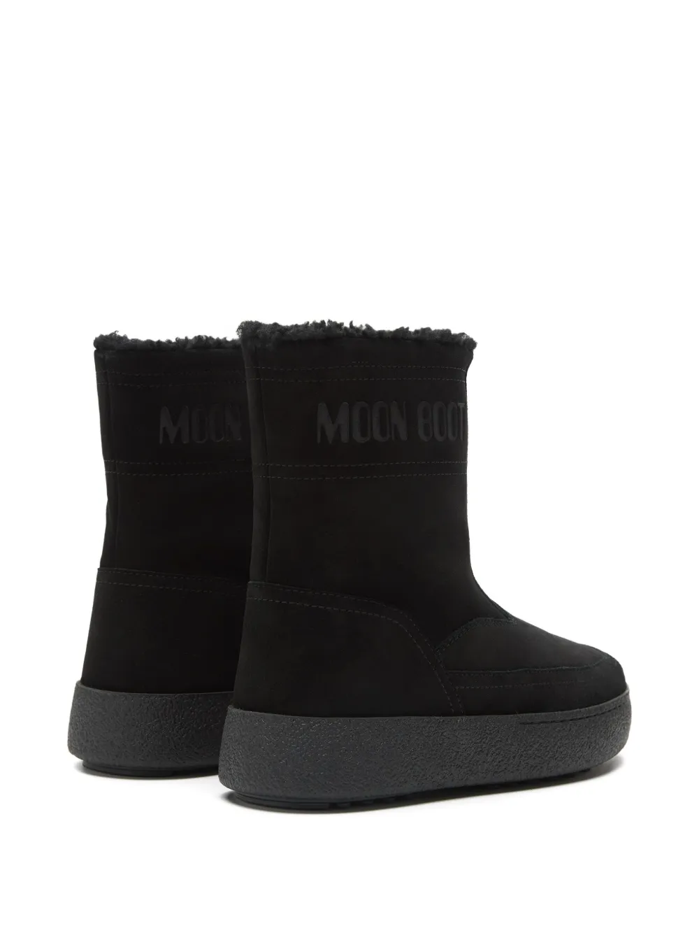 Moon Boot Ltrack Lara Zip-front Shearling Boots In Multi