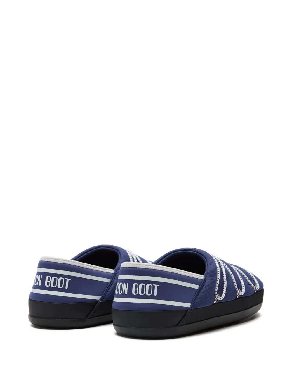 Moon Boot Slippers met logoband Blauw
