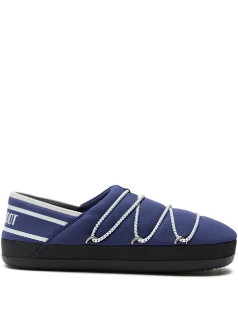 Moon Boot logo-band flat slippers