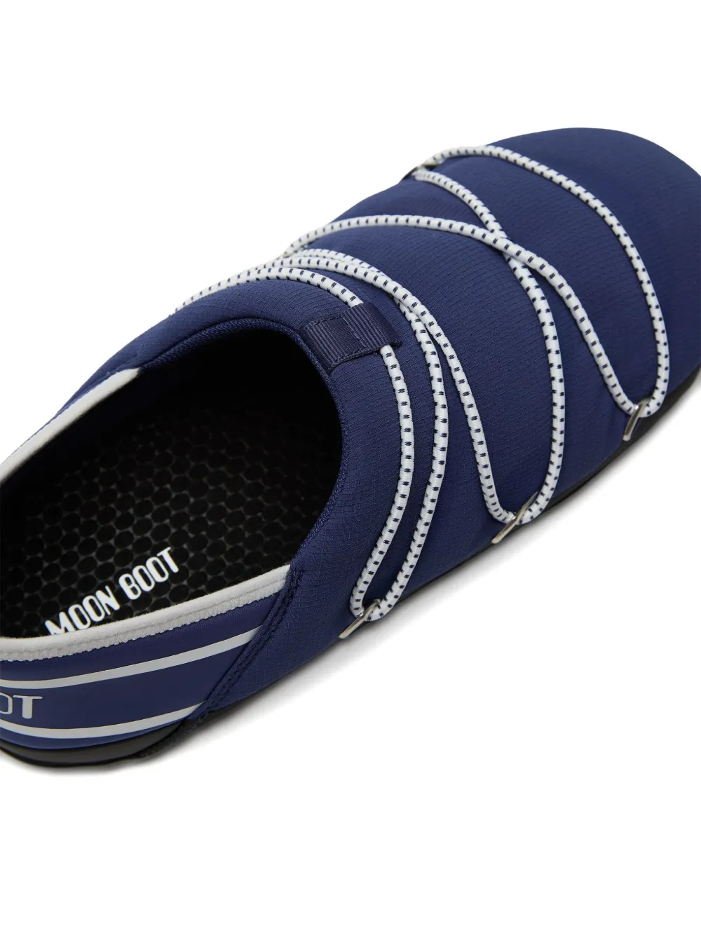 Moon Boot Slippers met logoband Blauw