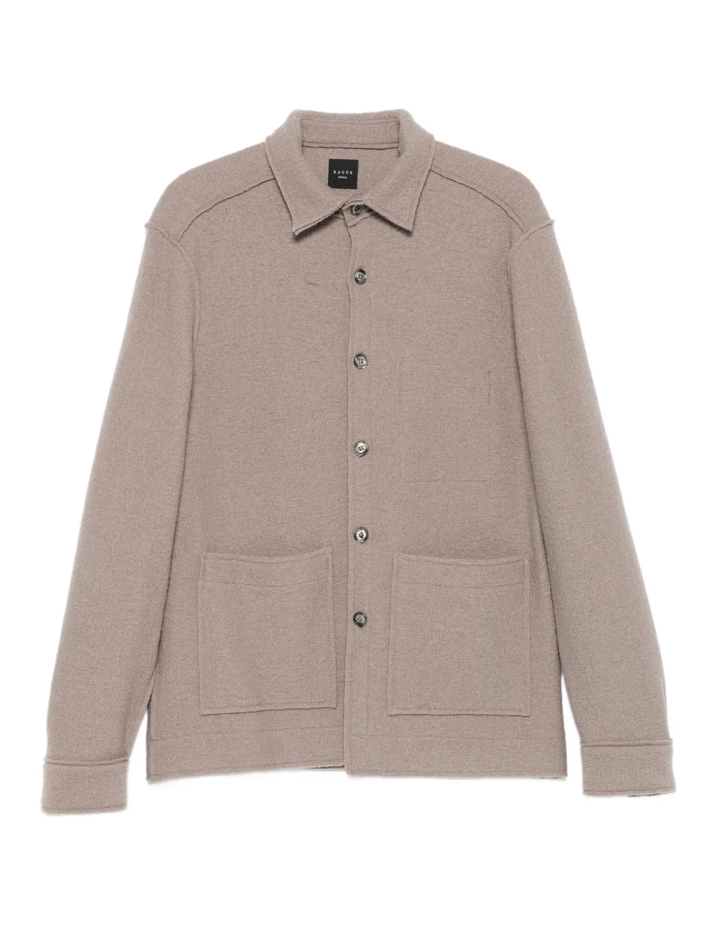 Xacus buttoned wool shirt | Grey | Image 1