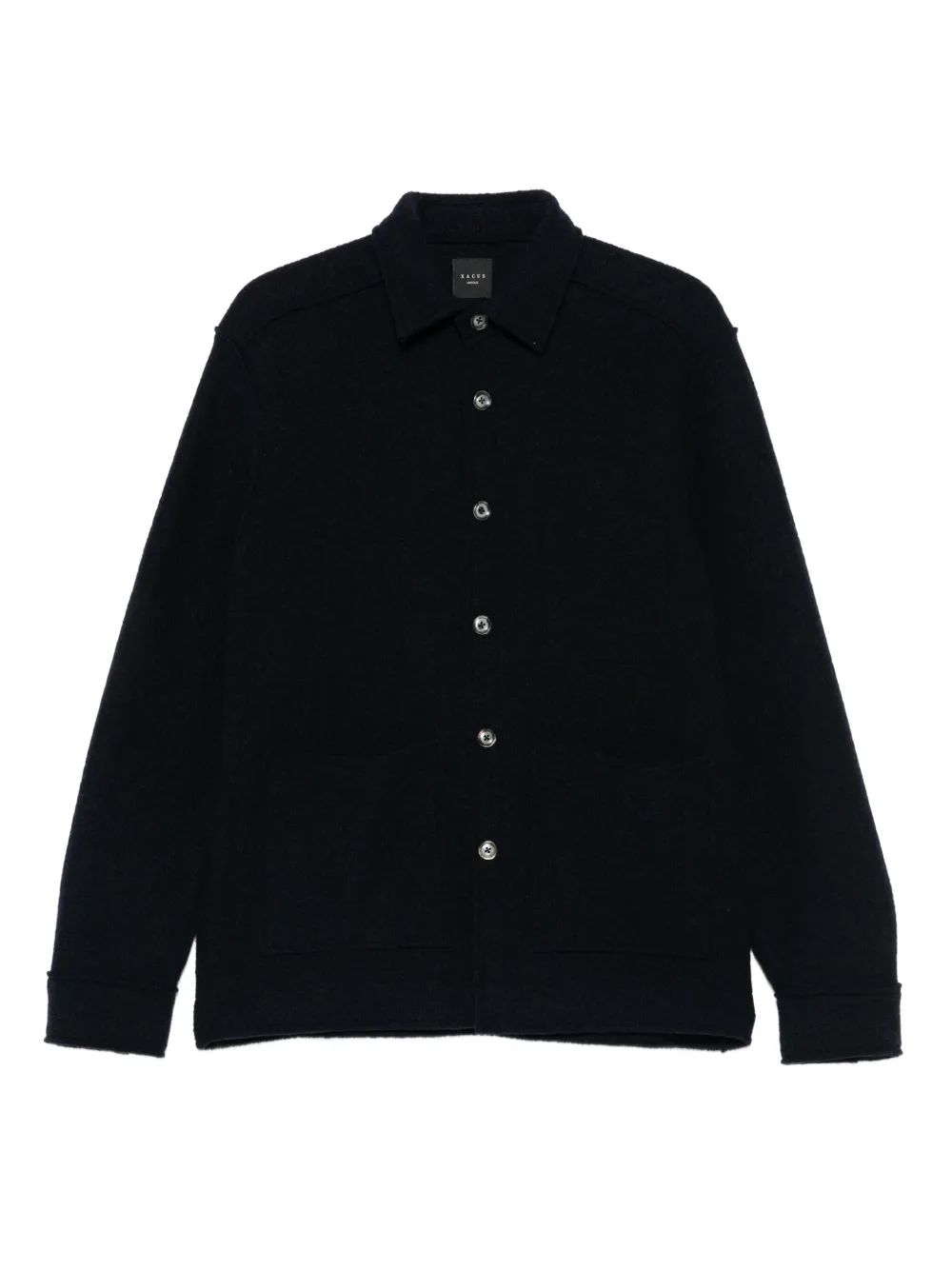 Xacus wool patch-pocket shirt | Blue | Image 1