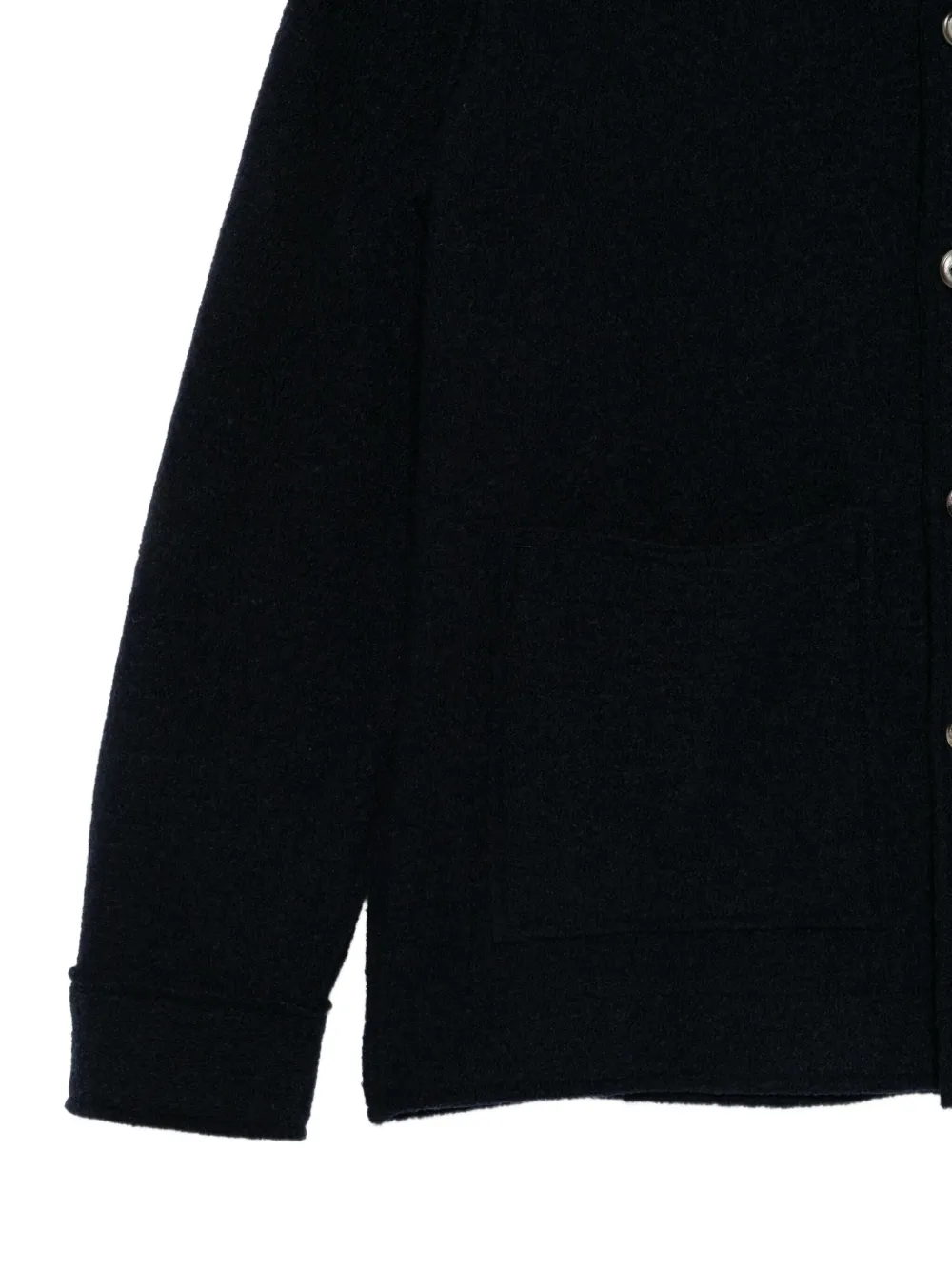 Xacus Wollen overhemd met opgestikte zak Blauw