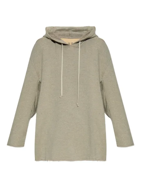 Rick Owens DRKSHDW frayed-hem hoodie