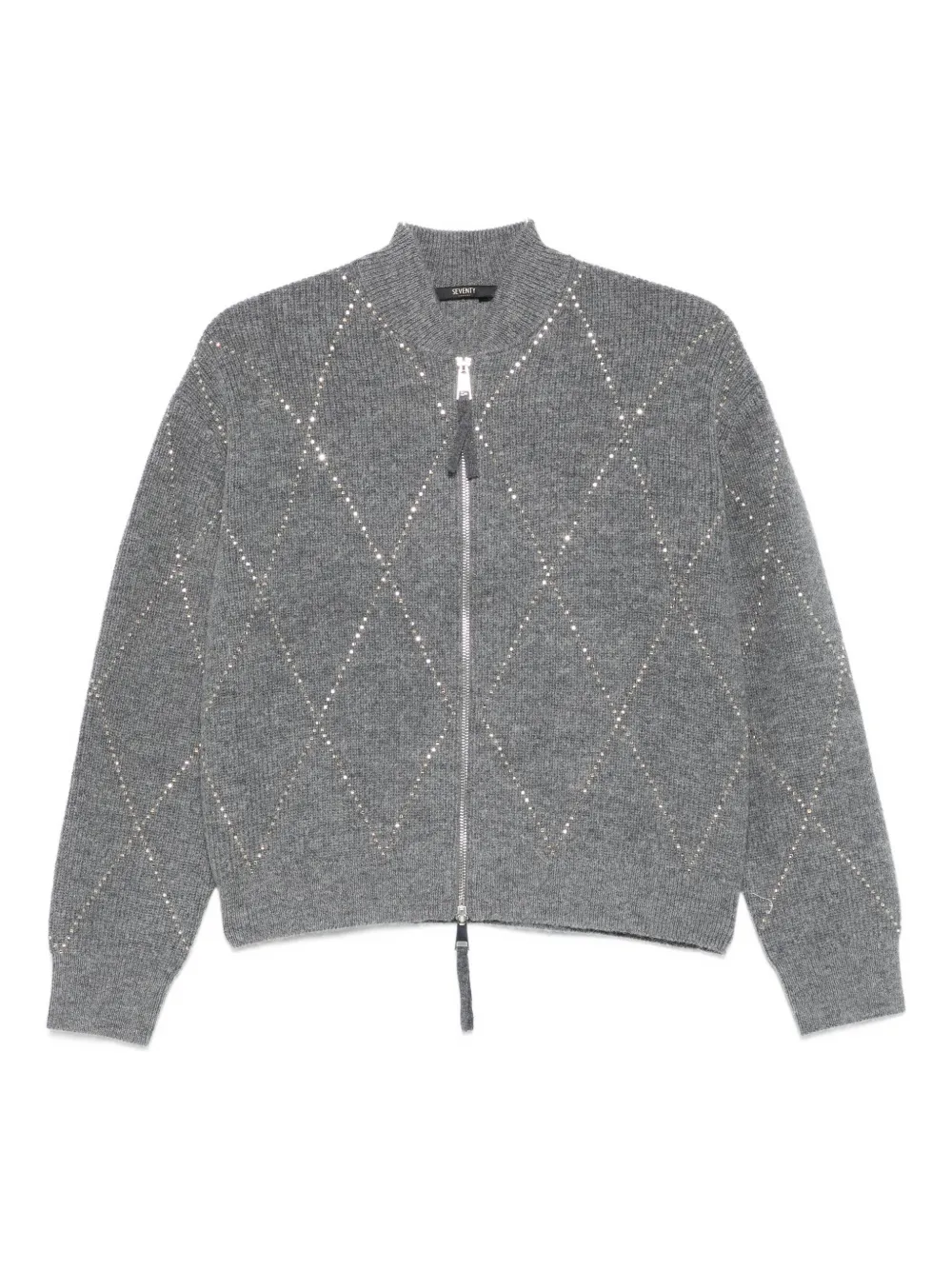 Seventy Vest verfraaid met diamant Grijs