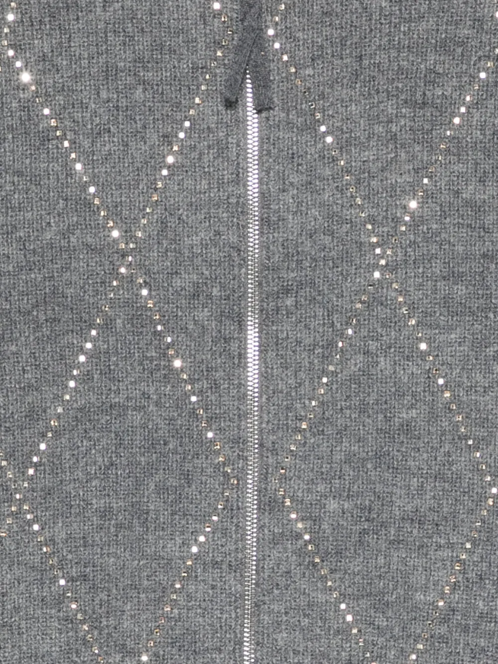Seventy Vest verfraaid met diamant Grijs
