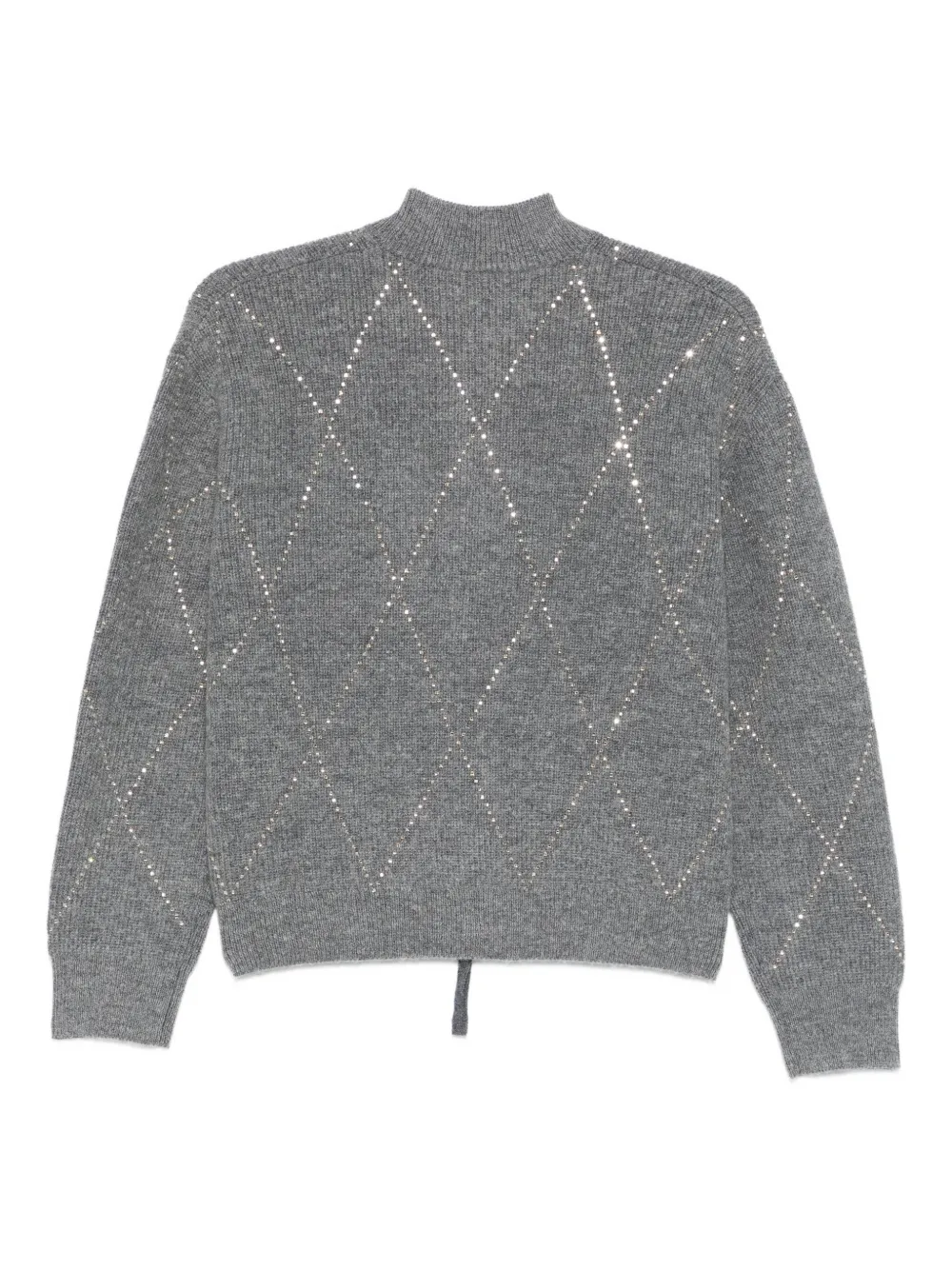 Seventy Vest verfraaid met diamant Grijs