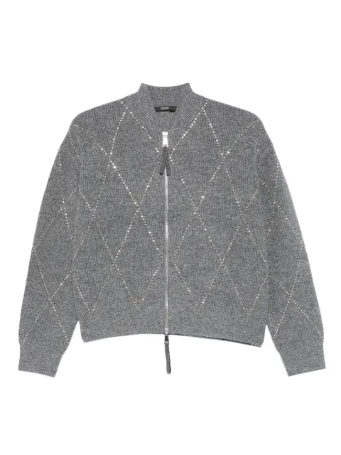 Seventy diamond-pattern embellished cardigan