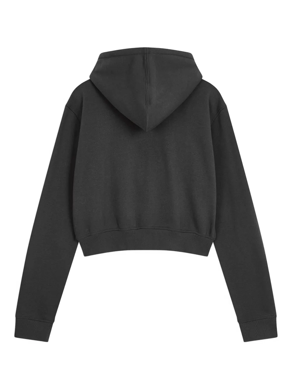 Open Yy Ruffle Zip-up Hoodie In Gray