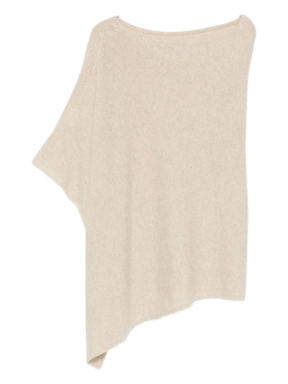 Eric Bompard Scoop-neck Poncho In Neutral
