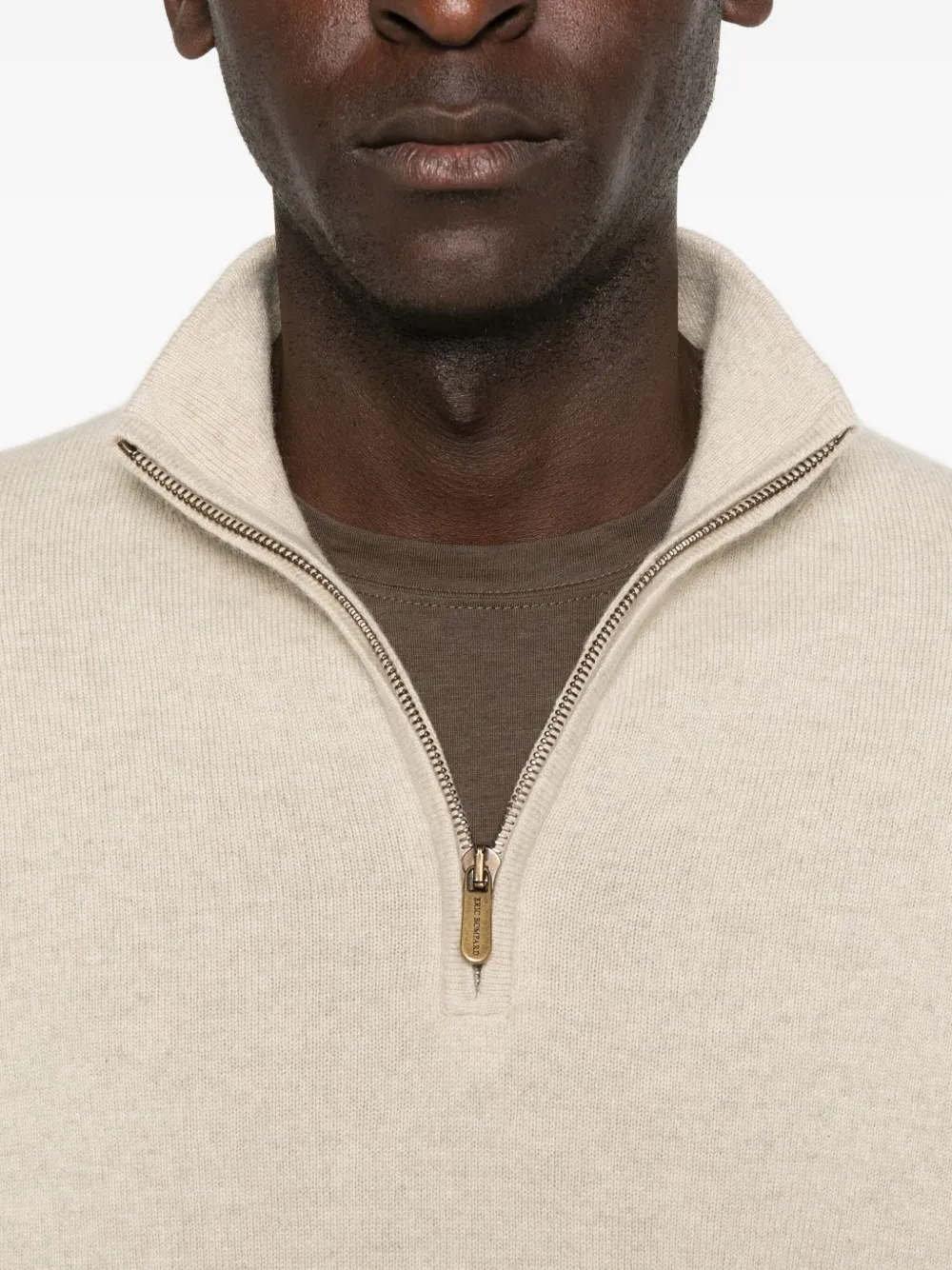 BOMPARD Trui met ritssluiting Beige