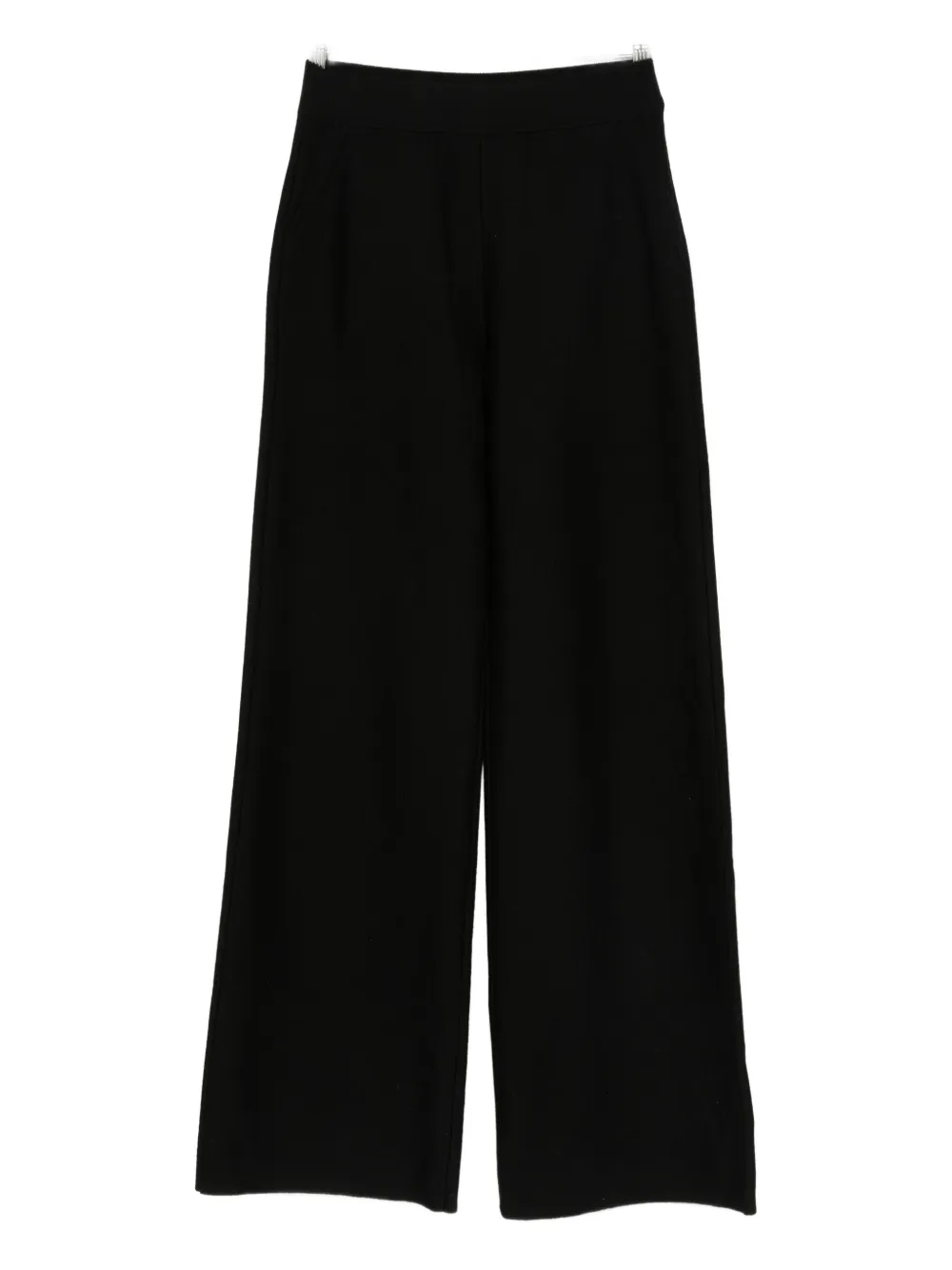 Eric Bompard Elastic-waist Palazzo Pants In Black