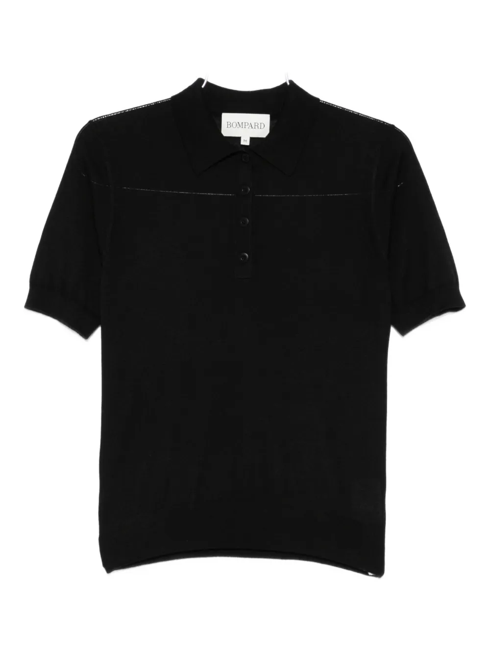 Eric Bompard Collared Short-sleeve Polo Top In Black