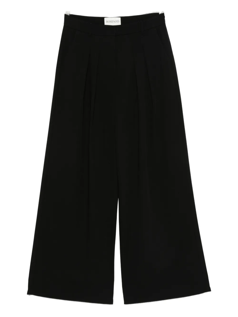 Eric Bompard Pleated Palazzo Pants In Black