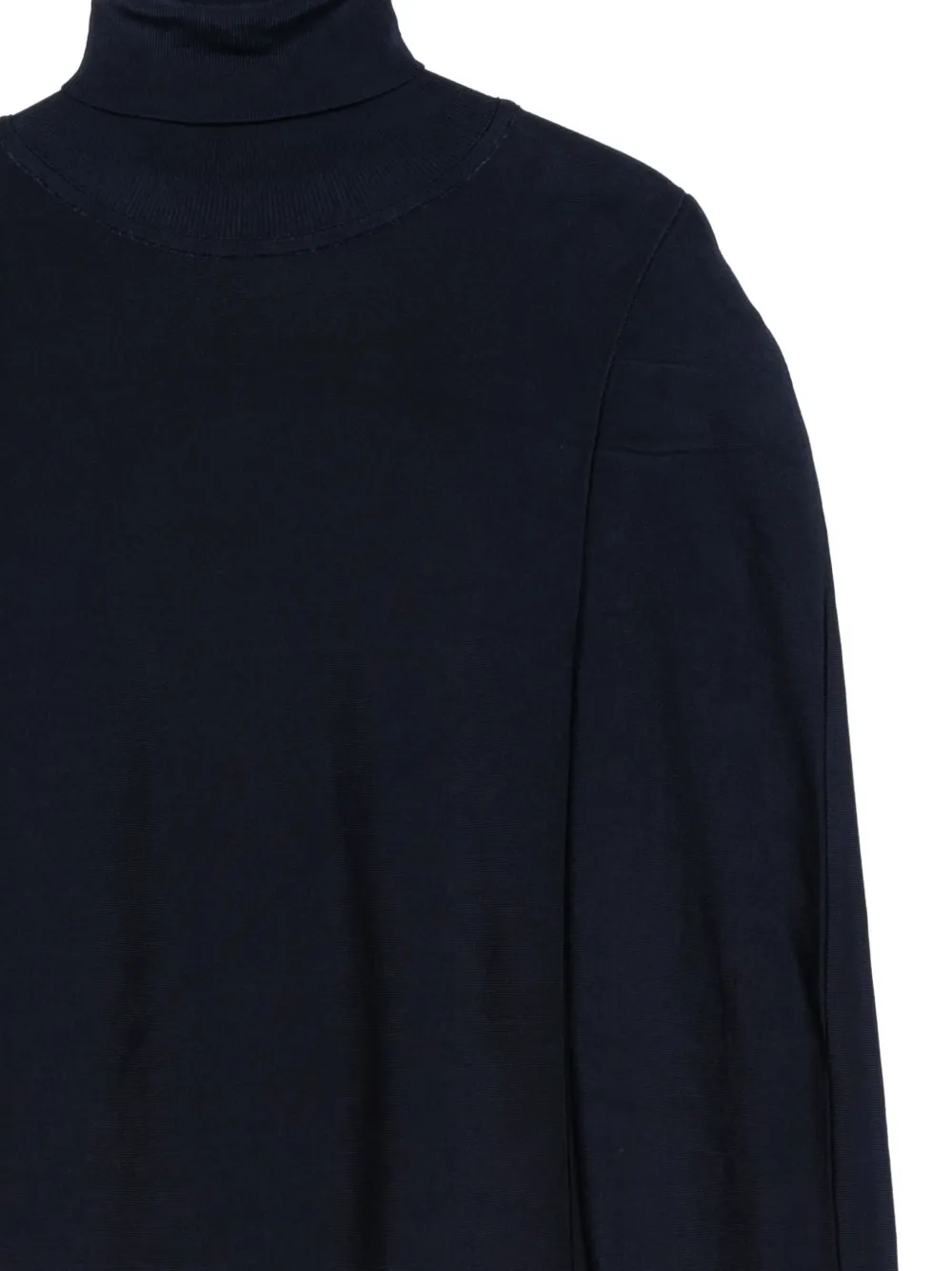 Pre-owned Jil Sander 2000s Turtleneck Knitted Blouse In Blue