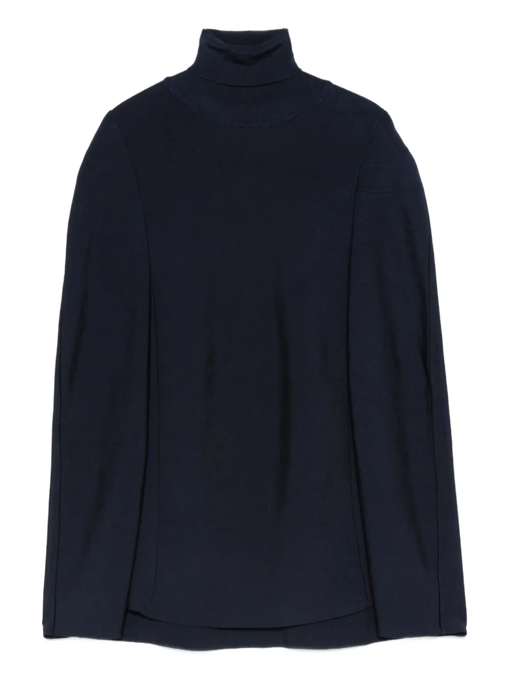 Pre-owned Jil Sander 2000s Turtleneck Knitted Blouse In Blue