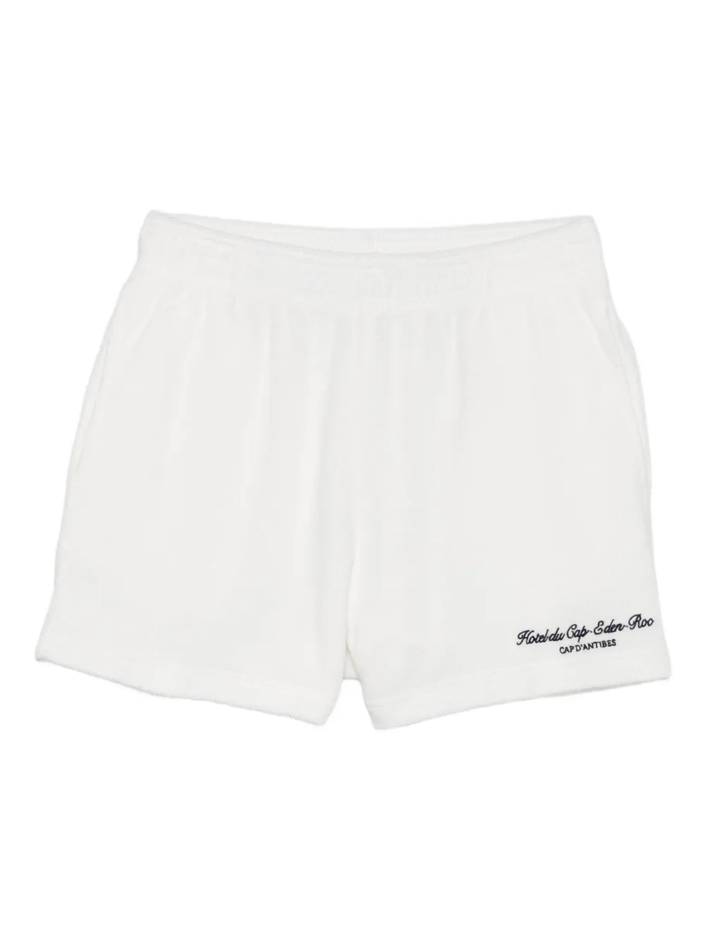 Sporty & Rich embroidered cotton shorts Wit