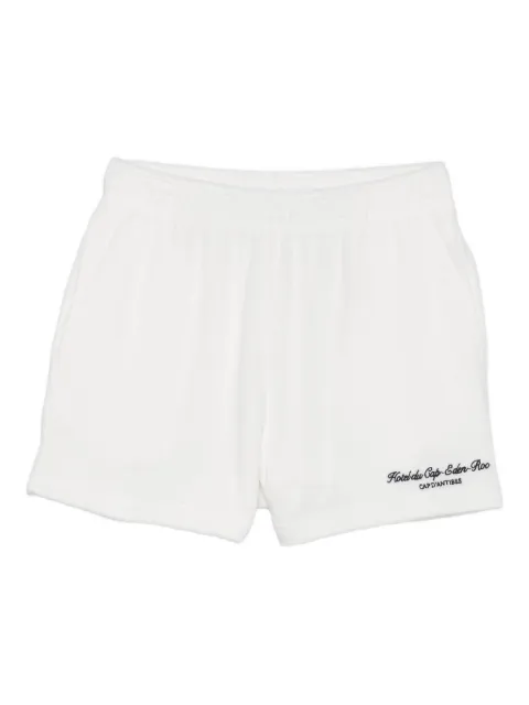 Sporty & Rich embroidered cotton shorts