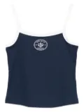 Sporty & Rich logo-detail cami top - Blue