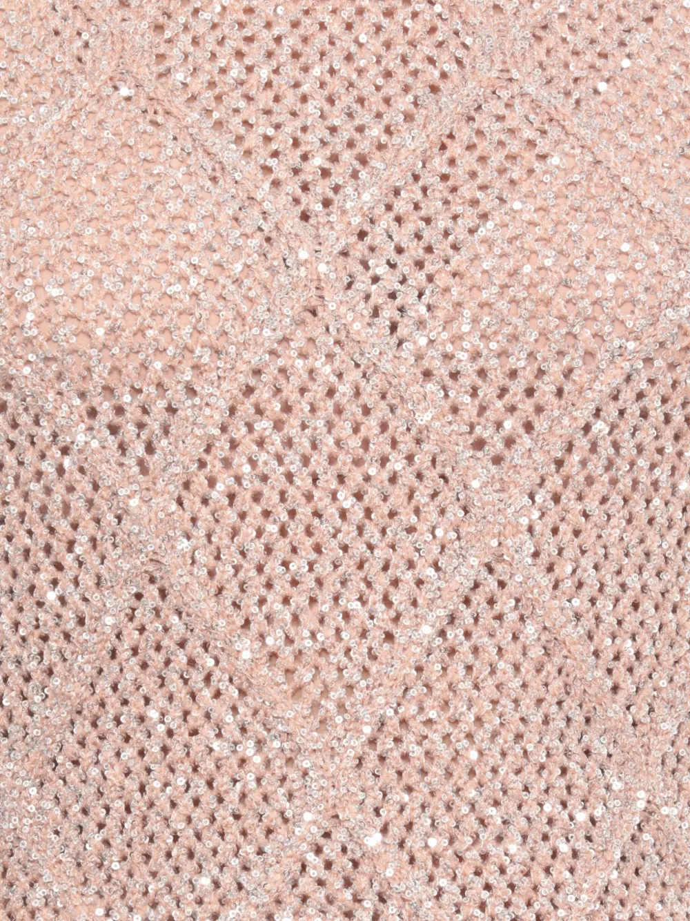 D Exterior Embellished High-neck Sweater In Pink
