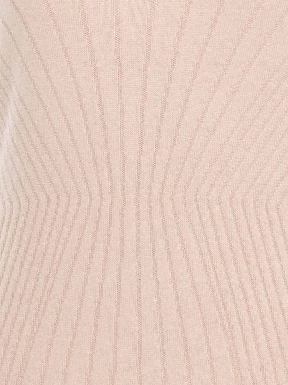 D Exterior Round-neck Long-sleeves Midi Dress In Neutral