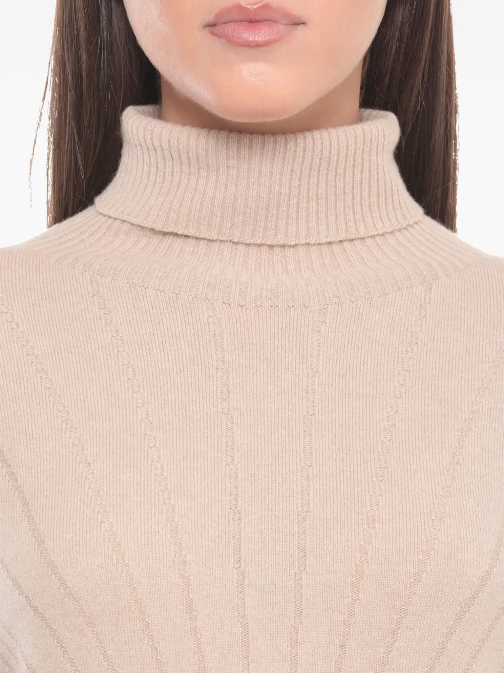 D Exterior Beige Cashmere Blend Sweater In Multi