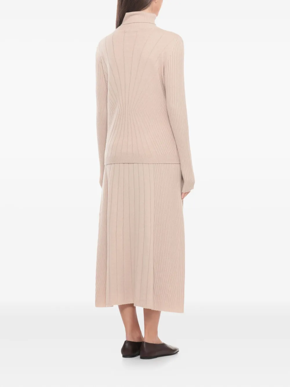 D Exterior Beige Cashmere Blend Sweater In Multi