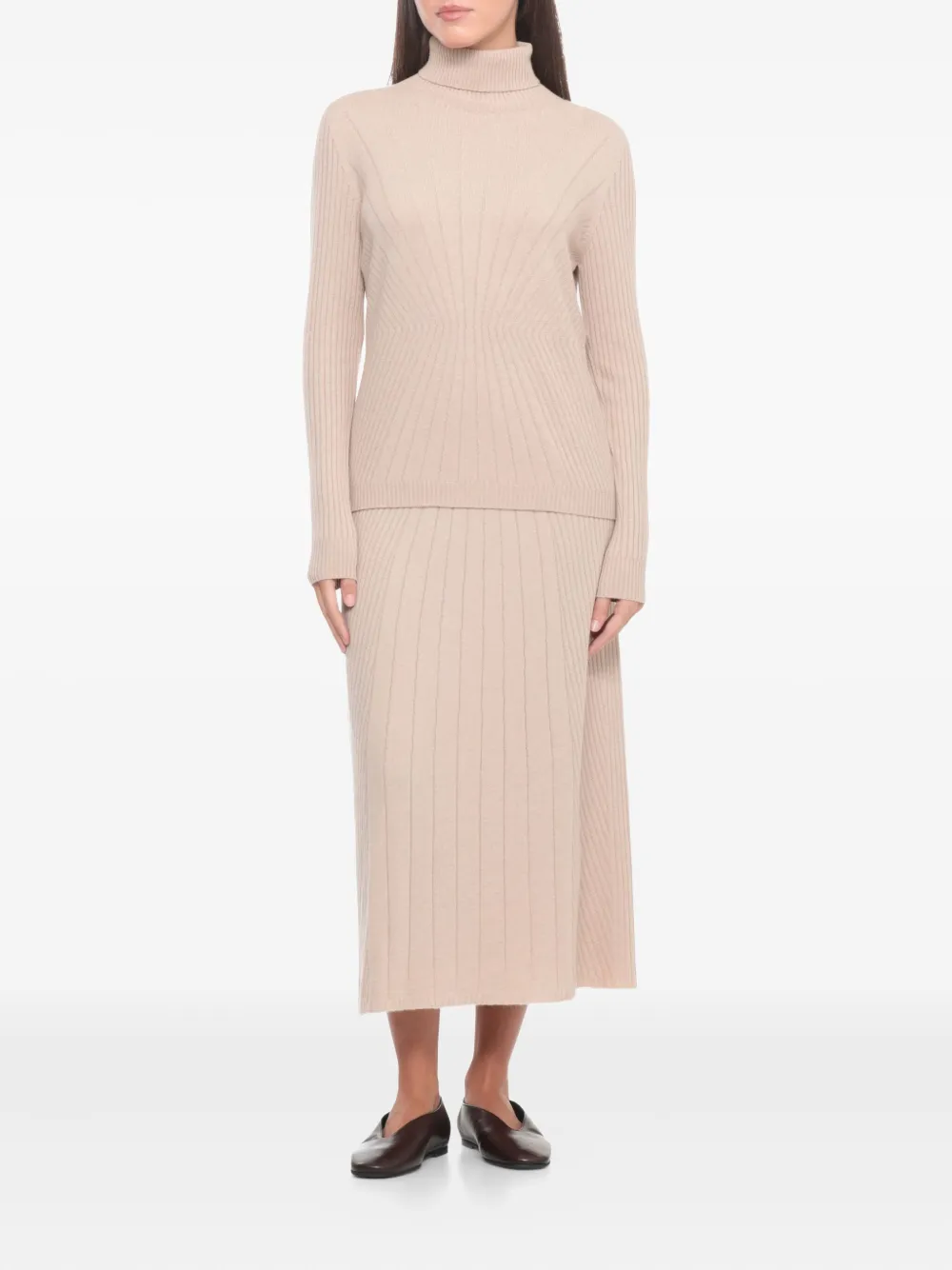 D Exterior Beige Cashmere Blend Sweater In Multi
